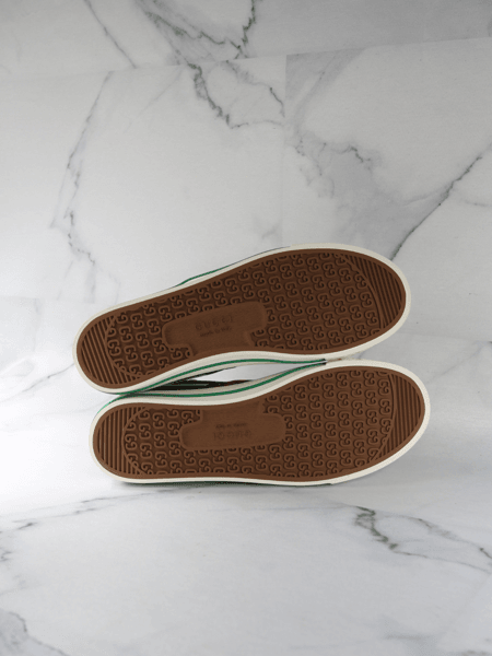 Tênis Gucci Cano Alto Web 77 Monograma Verde | Zivē Club