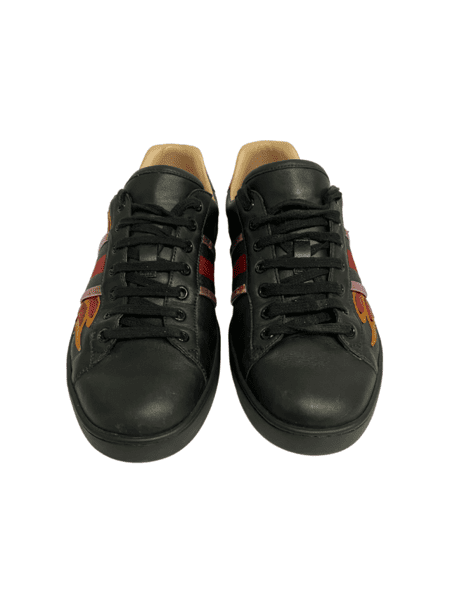 Tênis Gucci Ace Flames Preto Zivē Club