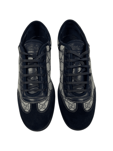 Tênis Gucci GG Plus Suede Azul Marinho | Zivē Club