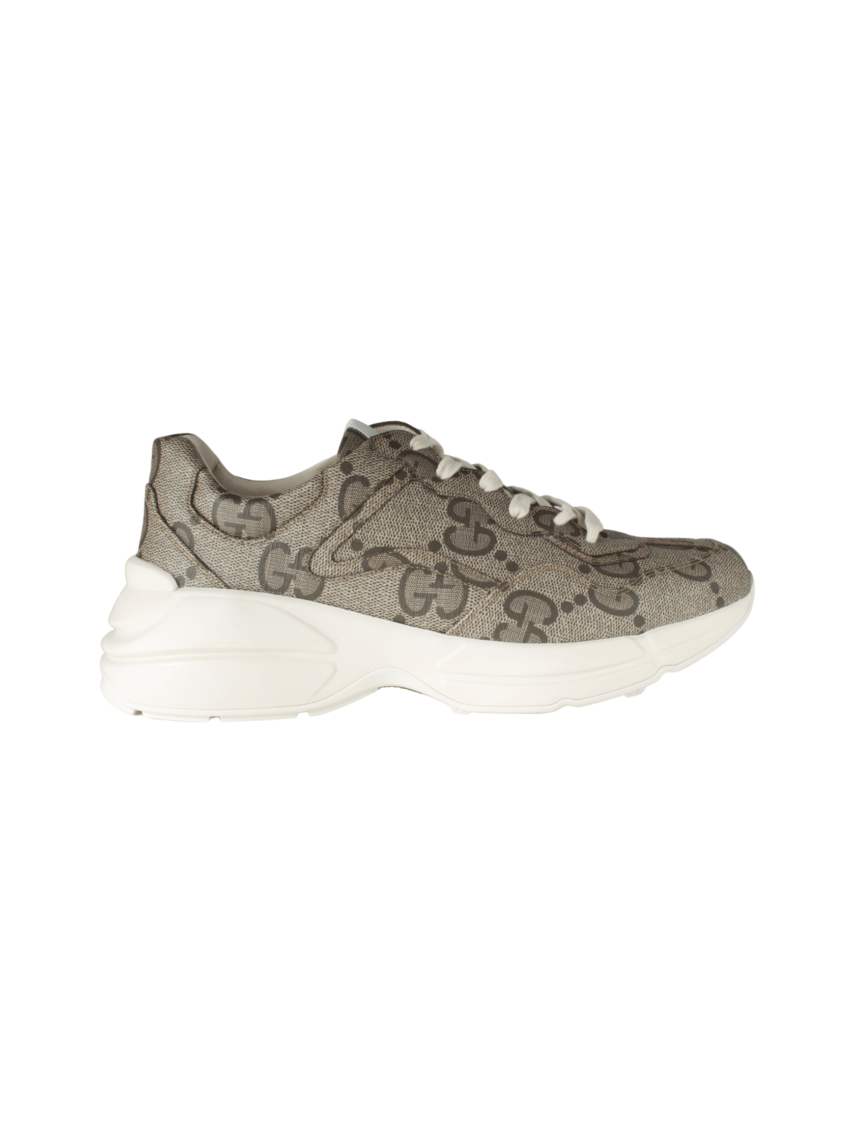 Tênis Gucci Rhyton Big Monogram Bege | Zivē Club