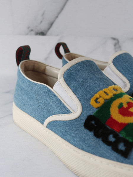 Tênis Slip On Gucci Kura Denim | Zivē Club display picture 1