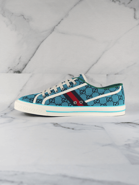 Tênis Gucci Tennis 1977 GG Azul | Zivē Club