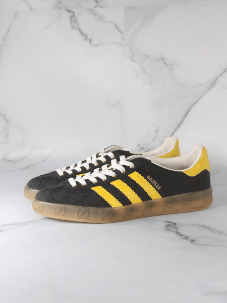 Tênis Gucci x Adidas Gazelle Black & Yellow | Zivē Club