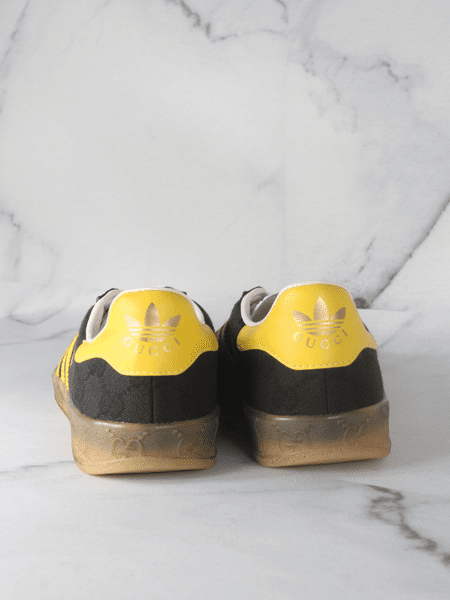 Tênis Gucci x Adidas Gazelle Black & Yellow | Zivē Club