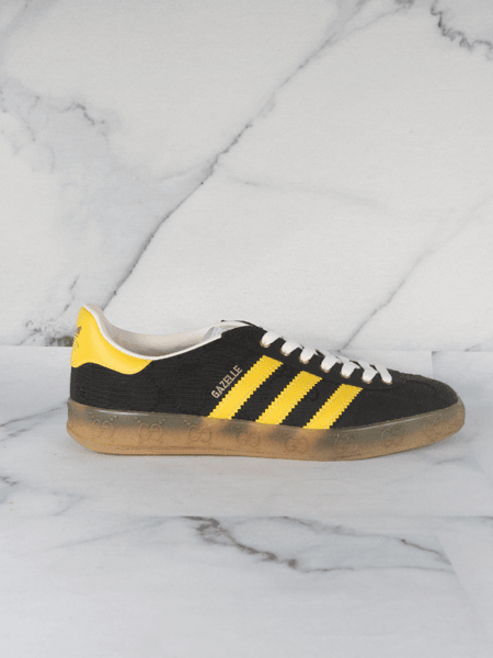 Gucci Gazelle Black Yellow Gucci X Adidas Gazelle Yellow And Black