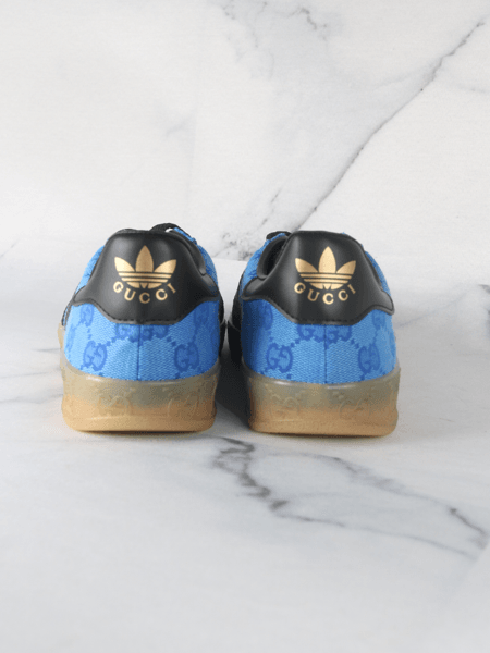 Tênis Gucci x Adidas Gazelle Blue Core Black | Zivē Club