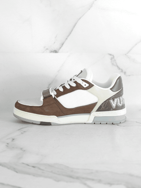 Tênis Louis Vuitton LV Trainer Monogram Marrom | Zivē Club