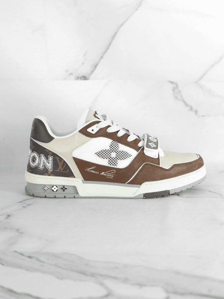 Tênis Louis Vuitton LV Trainer Monogram Marrom | Zivē Club