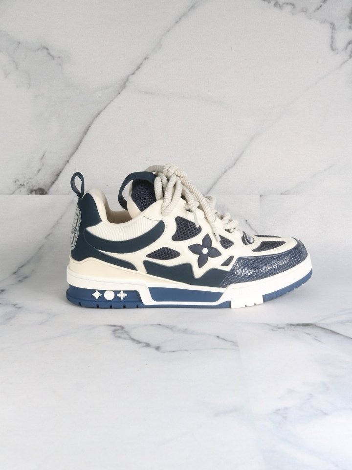 Tênis Louis Vuitton Skate LV Azul Marinho | Zivē Club