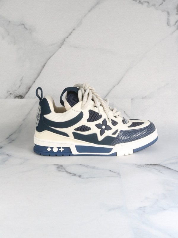 Tênis Louis Vuitton Skate LV Azul Marinho | Zivē Club