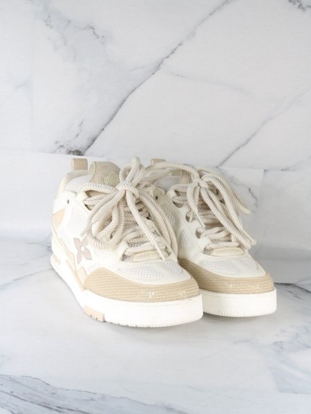 Tênis Louis Vuitton Skate Bege | Zivē Club
