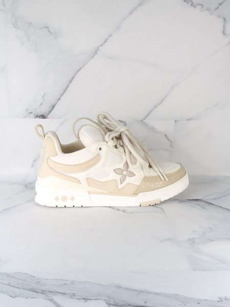LOUIS VUITTON スニーカー 38.5 Tênis Louis Vuitton Skate Bege | Zivē Club