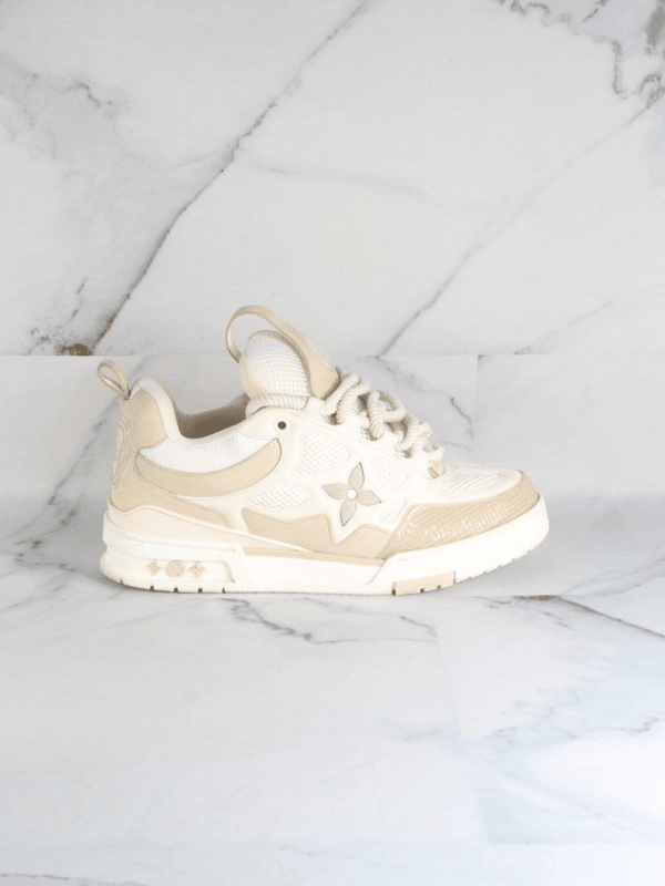 Tênis Louis Vuitton Skate Bege | Zivē Club