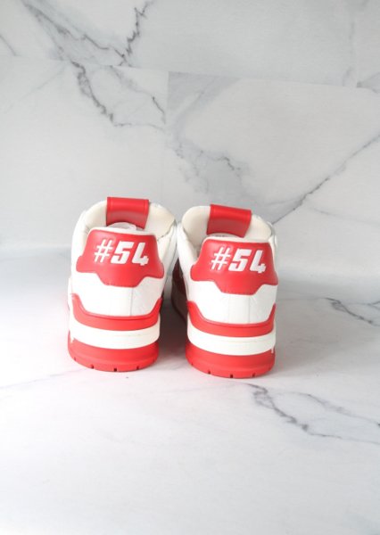 Tênis Louis Vuitton Trainer Vermelho e Branco | Zivē Club