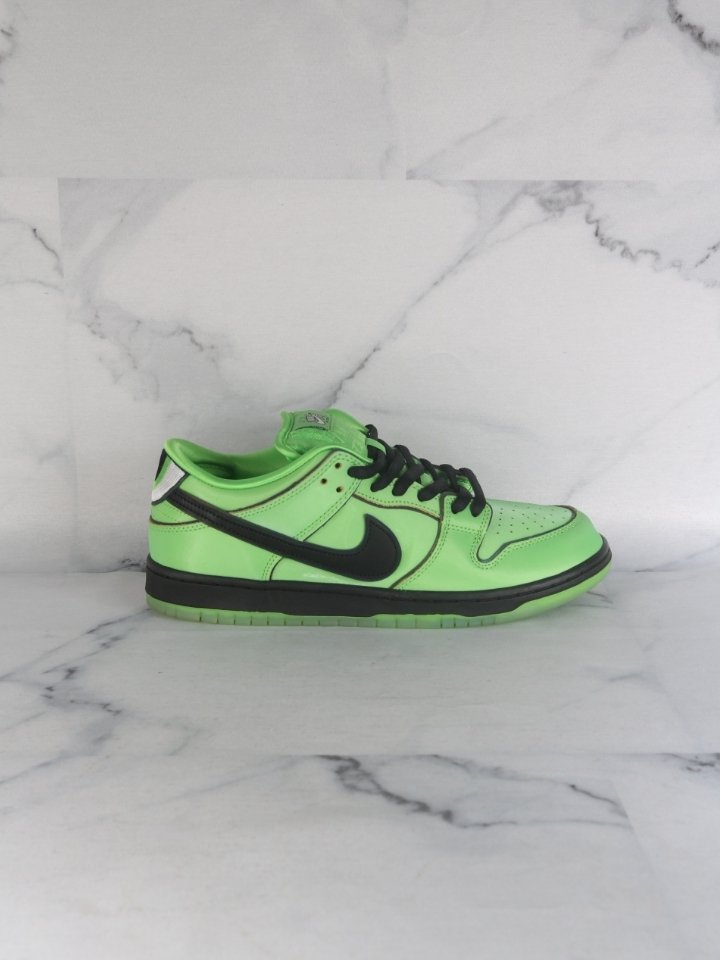 Tênis Nike x Meninas Super Poderosas Dunk Low SB Buttercup Verde