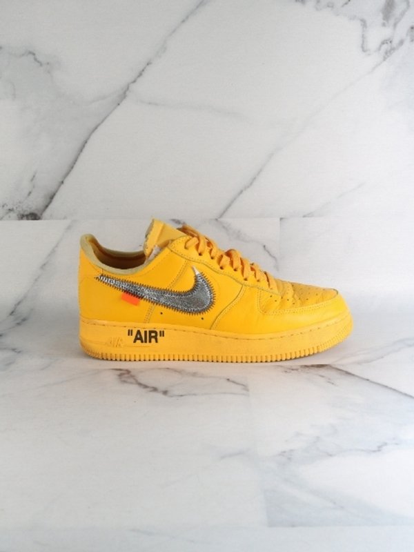 Tênis Nike x Off-White Air Force 1 Low ICA University Gold | Zivē Club