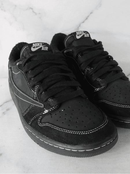 Tênis Nike x Travis Scott Air Jordan 1 Low OG Black Panthom | Zivē