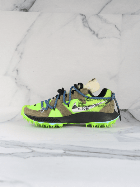 T nis Off White x Nike Zoom Terra Kiger 5 Green Ziv Club