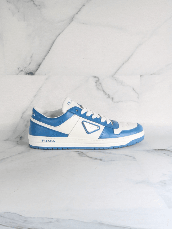 Tênis Prada Downtown Logo Branco/Azul | Zivē Club