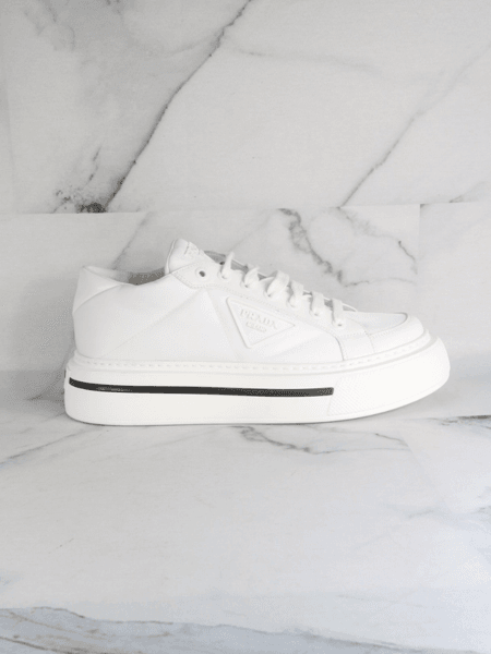 Tênis Prada Macro Re-nylon Branco | Zivē Club