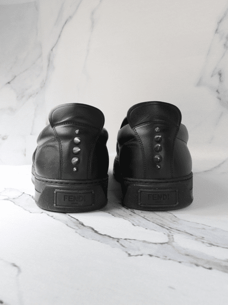 Tênis Slip On Fendi Bad Bugs Croco Preto | Zivē Club