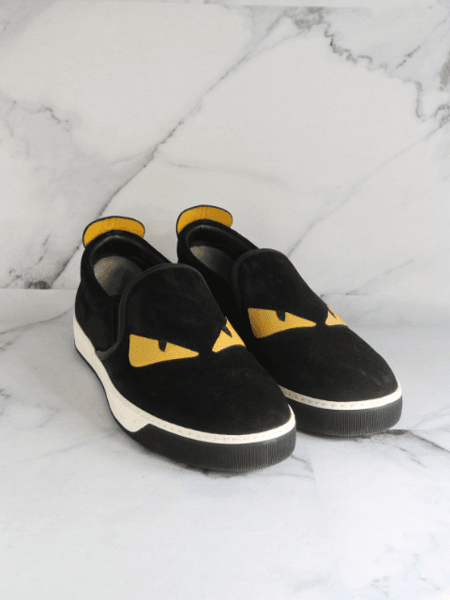 FENDI バグス Tênis Slip On Fendi Bad Bugs Preto | Zivē Club