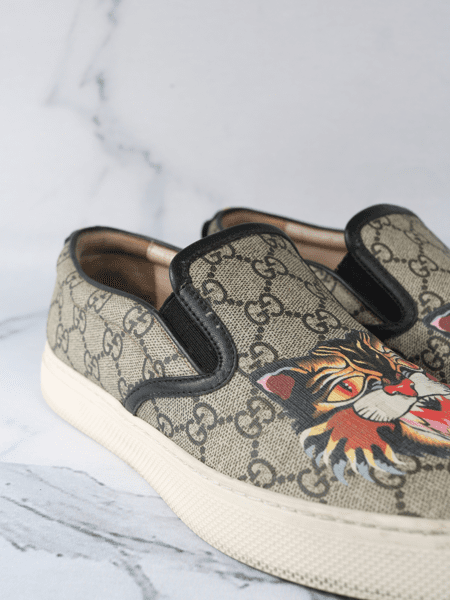 Gucci cat slip on discount