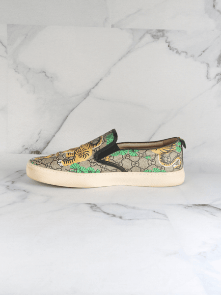 Tênis Slip On Gucci Bengal Tiger GG | Zivē Club