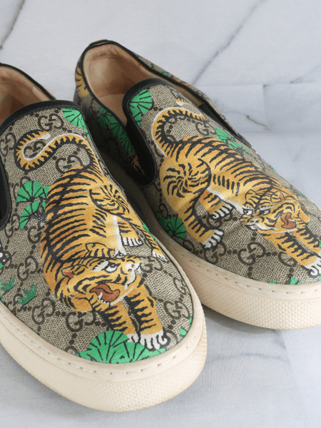 Gucci bengal tiger slip on discount