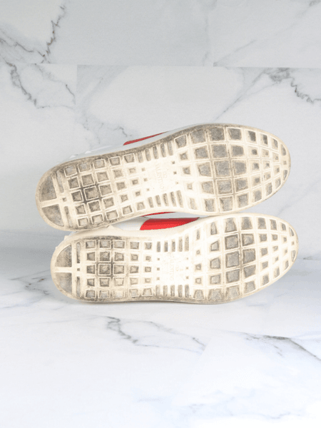Tênis Valentino Rockstud Open Vermelho e Branco | Zivē Club