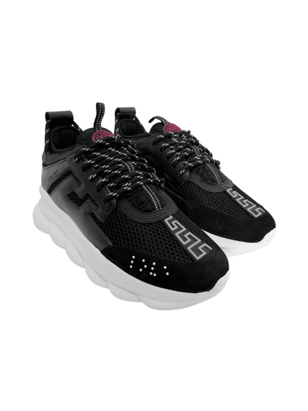 Tênis Versace Chain Reaction Preto | Zivē Club