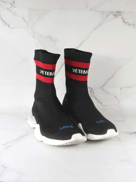 Tenis Vetements x Reebok Baskets Chaussettes Preto Ziv Club