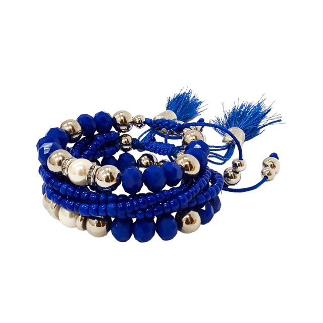 Kit de pulseiras danúbio azul