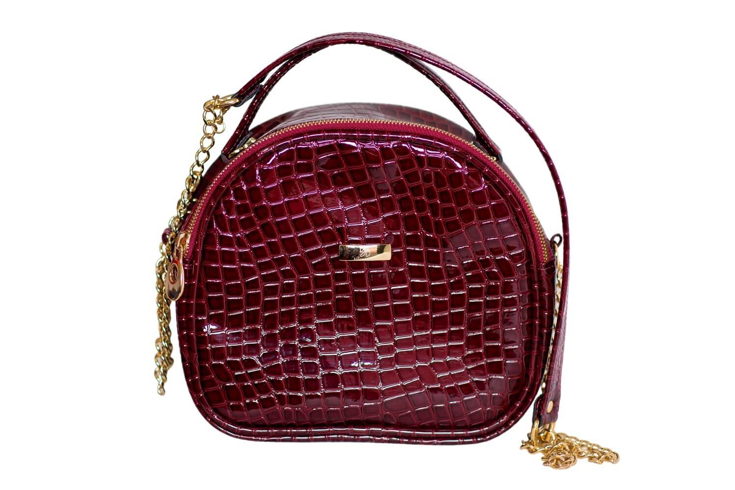 red crocodile handbolsa