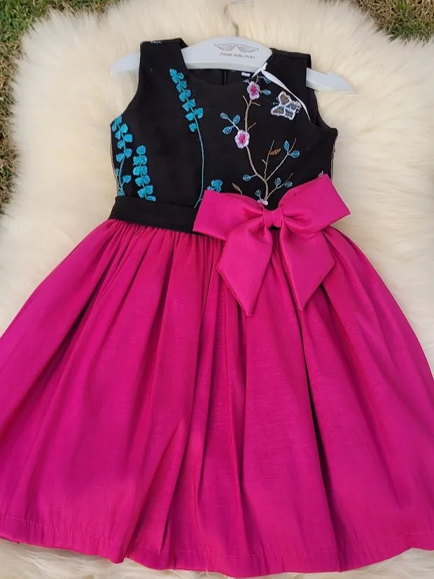 Vestido pink hot sale com preto