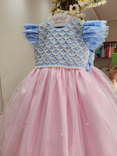 Elo7 Vestido Tal Mae Tal Filha Pequena Sereia Sereia Ariel