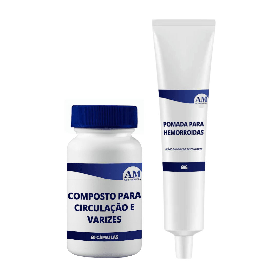 Kit Composto Varizes + Pomada Hemorroidas | Am Nutrifarma