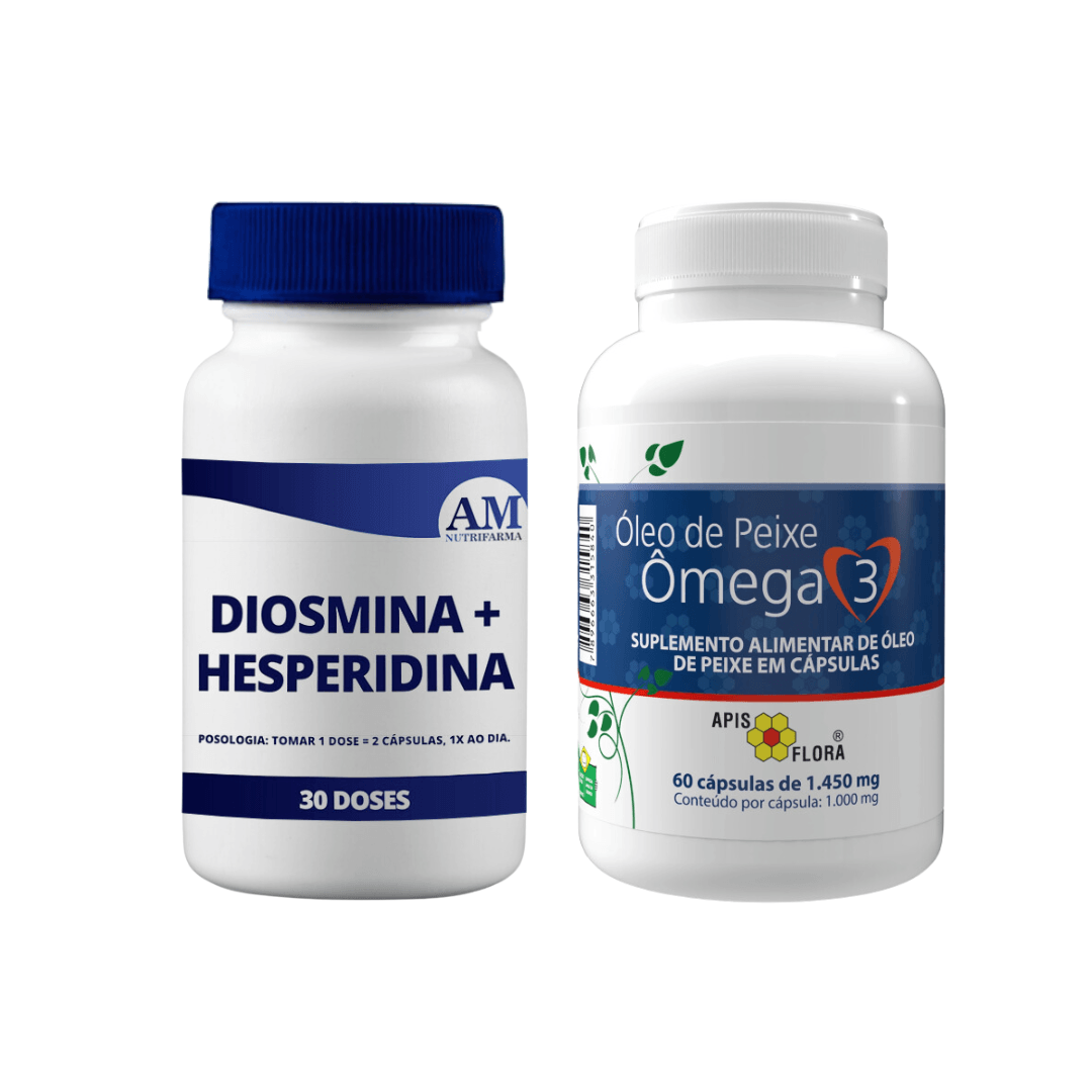 Diosmina e Hesperidina + Ômega 3 Apis Flora | Am Nutrifarma