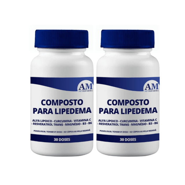 Kit 2 compostos para lipedema - 30 doses cada | Am Nutrifarma