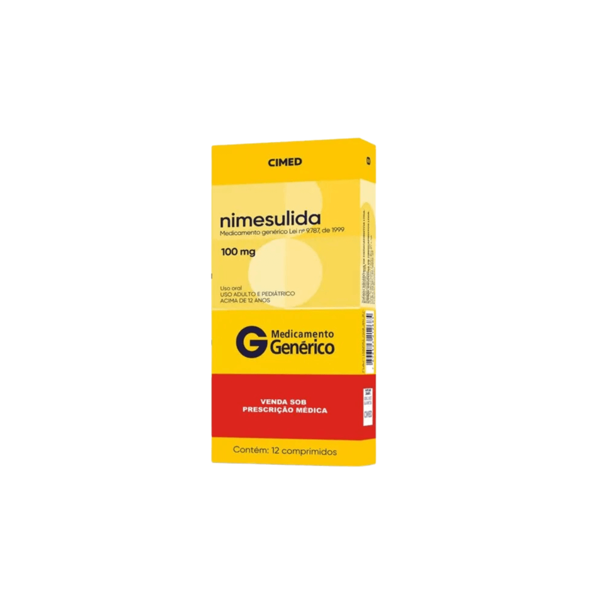 Nimesulida 100mg - 12 Comprimidos | Am Nutrifarma