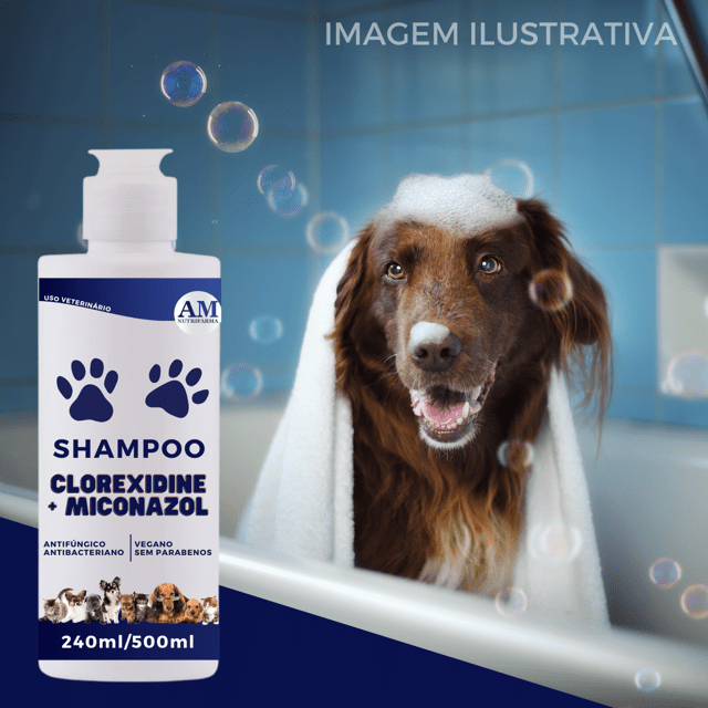 Shampoo Pet tipo Cloresten para Animais Am Nutrifarma
