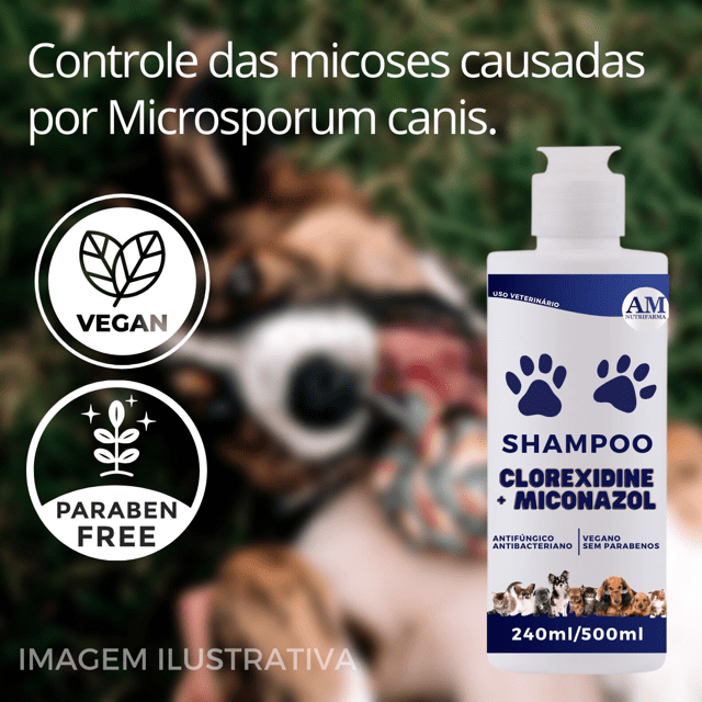 Shampoo Pet tipo Cloresten para Animais Am Nutrifarma