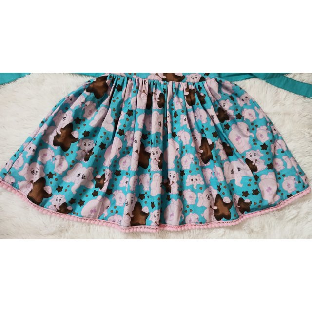 Vestido Infantil Elefantinhos Fofos