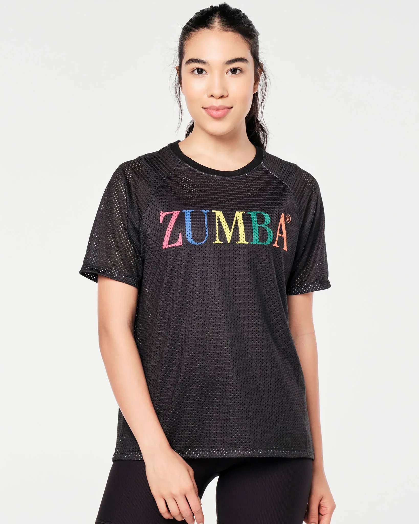 ZUMBA トップス 新作♪ユニセックス Zumba Men's Oversized Crew Neck Tee (ZUMBA