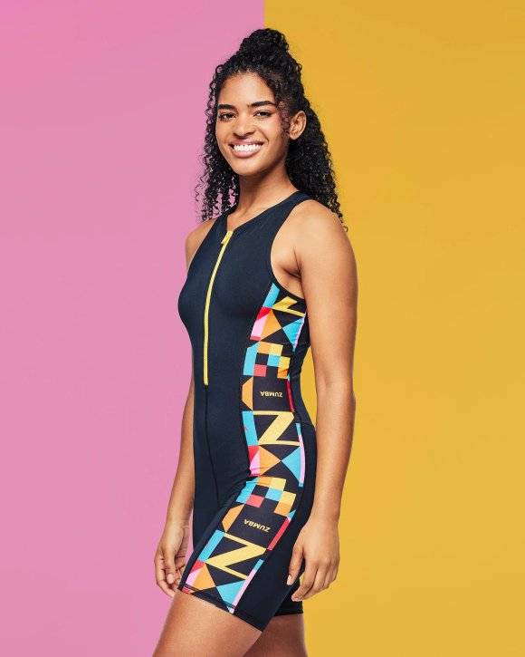ZUMBA ウェア Zumba Prep Long Bodysuit With Mesh Back | ZIN Store Brasil