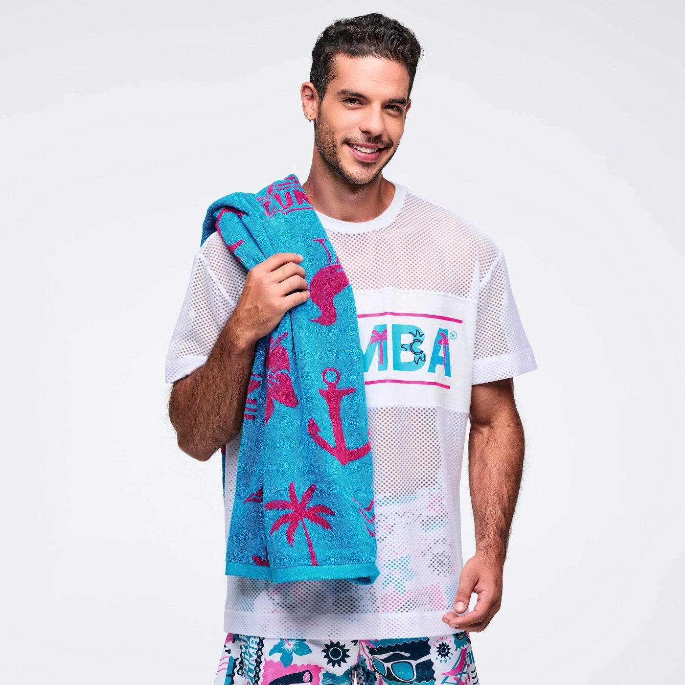Zumba Cruise Beach Towel - Aqua | ZIN Store Brasil