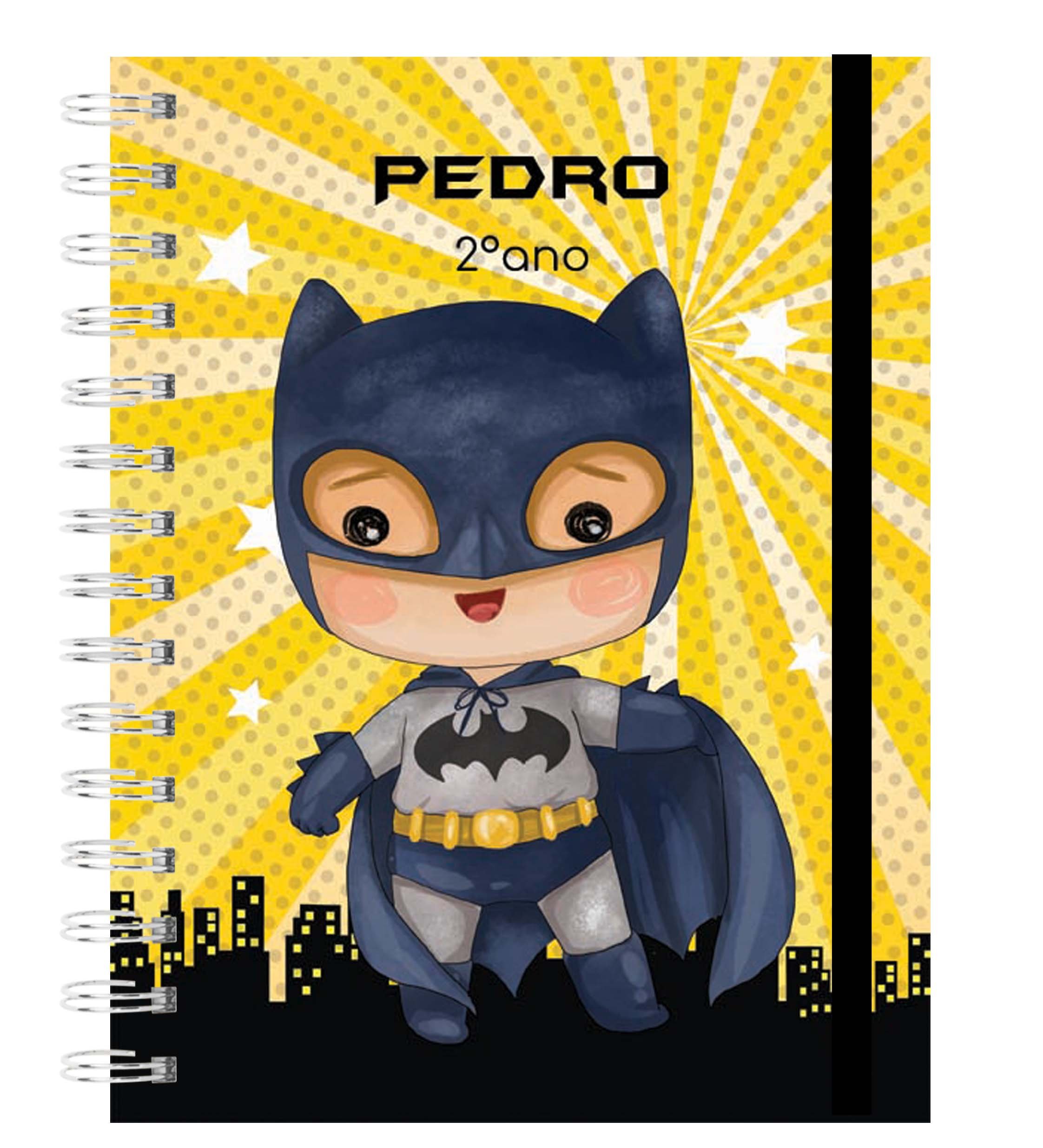 Agenda Escolar: Capa batman | Papelaria Dani Posterli