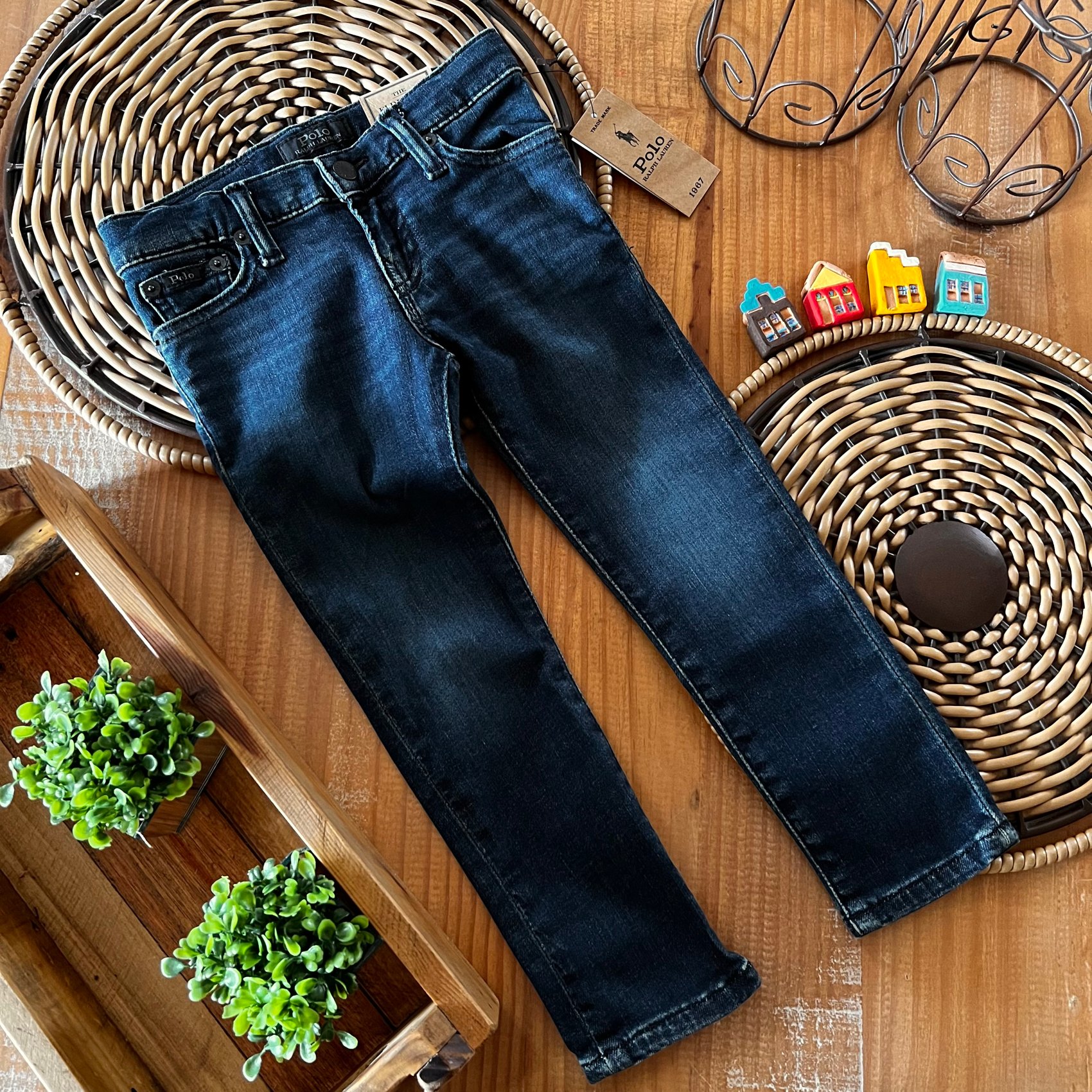 Calça Ralph Lauren Toddler Skinny jeans - dark