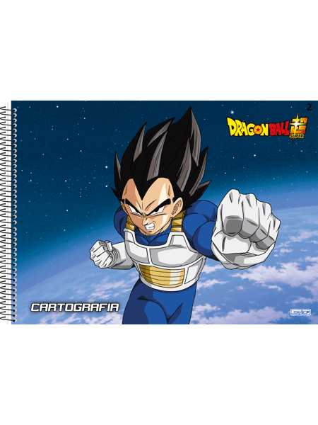 Caderno De Desenho Dragon Ball Super C/4 60 Fls Cartografia - Tem