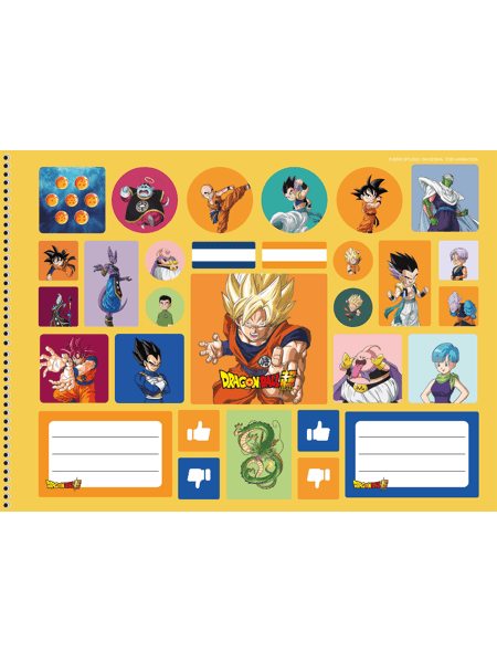 Caderno de Desenho e Cartografia 60F Dragon Ball SD